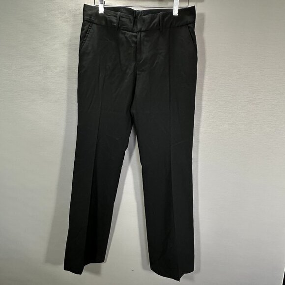 Banana Republic Pants Womens 8 Martin Fit Black Wool Stretch Lined Straight - Picture 1 of 8